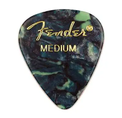 Genuine Fender® 351 Premium Picks 12 Pack Ocean Turquoise Medium 198-0351-808 • $6.73