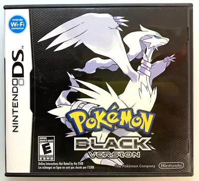 $55 • Buy Nintendo DS Pokemon Black Version Authentic Case & Manuals ONLY NO GAME