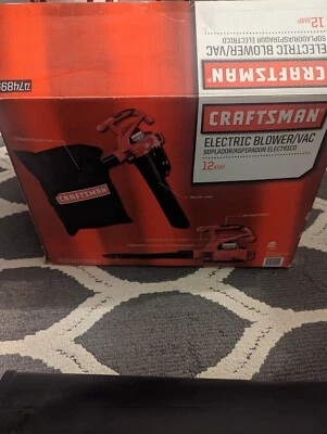 $45 • Buy CRAFTSMAN 12-Amp 450-CFM 260-MPH Corded Electric Leaf Blower (Vacuum Kit