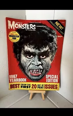 FAMOUS MONSTERS OF FILMLAND Yearbook/Fearbook - 1st Monster Fan Mag - 1967 • $40