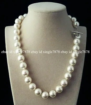 Genuine 8mm Mix Color South Sea Shell Pearl Round Beads Necklace 20   • $3.55