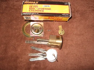 High Security Cross Key 18 Pin Rim/mortise Lock Cylinder • $9.99