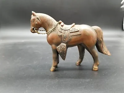 Pot Metal Western Horse Figure Sculpture/Statue. Repaired Right Front Leg • $3