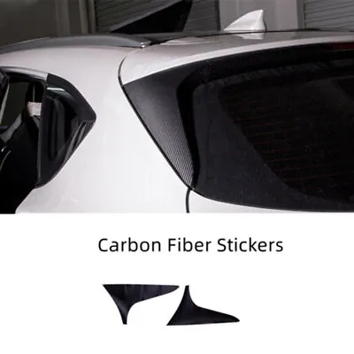 For Mazda CX-5 2017-2024 Carbon Fiber Stickers Rear Wing Side Spoiler Cover Trim • $24.70