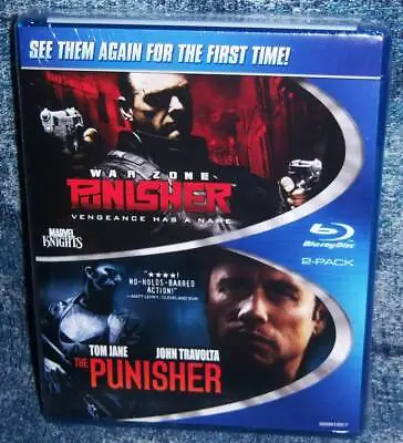 New Marvel The Punisher & Punisher 2 War Zone Double Feature 2 Pack Blu Ray Set • $16.95
