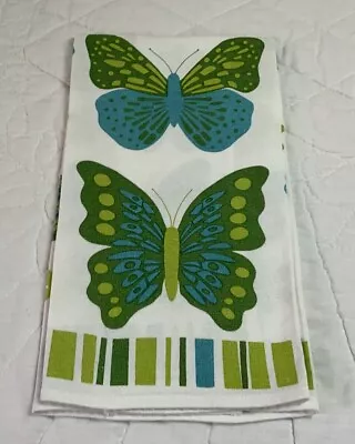 Vintage Kitchen Dish Towel Cotton Butterfly Print Martha Stewart Everyday • $4.75