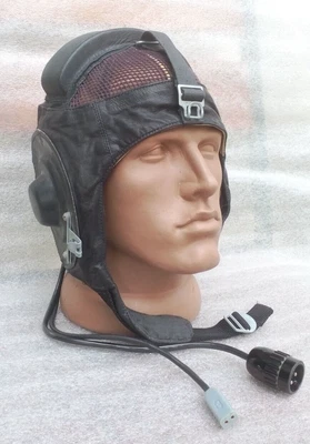 £60 • Buy Soviet Mig Fighter Pilots Leather Flying Helmet 1991