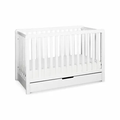 Carter's By DaVinci Colby 4-In-1 Convertible Crib With Trundle Drawer In White • $296