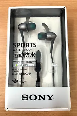 $199 • Buy Sony Waterproof Headphones Mdr-as800ap Charcoal Grey
