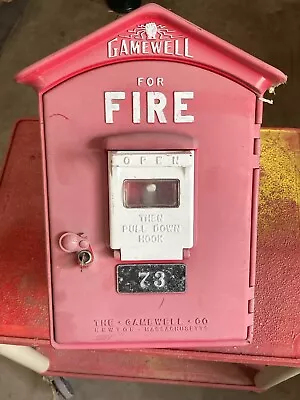 Vintage Gamewell Fire Call Box Alarm Gamewell Wall Mount #73 • $275