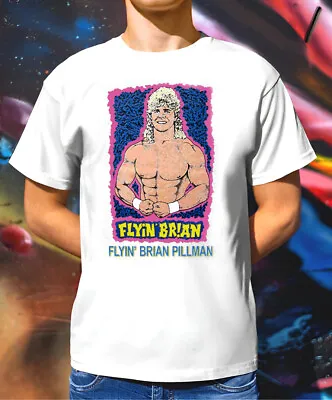 £8.99 • Buy Flyin' Brian Pillman 90s NWO WCW NWA WWE WWF AEW NJPW Retro T-Shirt All Sizes