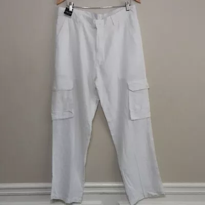 Trust Men's Cargo Casual Pant Linen Blend Size 38X32 • $29
