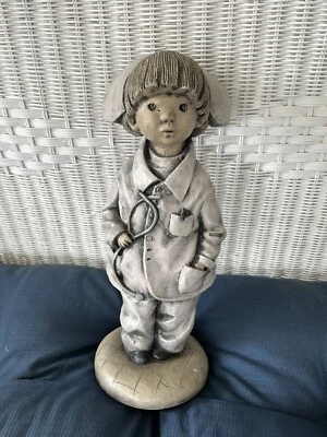 £113.23 • Buy Vintage 1993 Henri Studio Little Dreamer Doctor Garden Statuary Yard Ornament