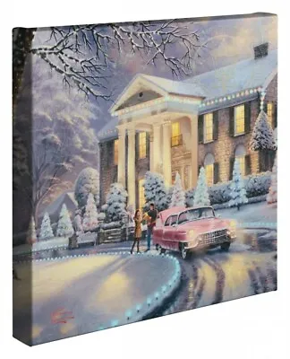 Thomas Kinkade Studios Graceland Christmas 14 X 14 Canvas Wrap • $99