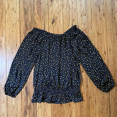 MICHAEL Michael Kors - Smocked Waist Top - Size Large • $19.99