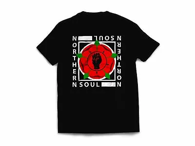 Northern Soul Lancashire Red Rose Logo Men's T-Shirt • £12.95