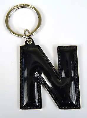 £10.64 • Buy Marc By Marc Jacobs Alphabet Letter Initial Key Ring Chain Charm Holder Black N