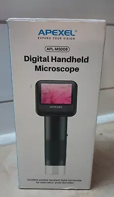 APEXEL Handheld Digital Microscope With 2” LCD Screen 800X Pocket Portable • $39.99
