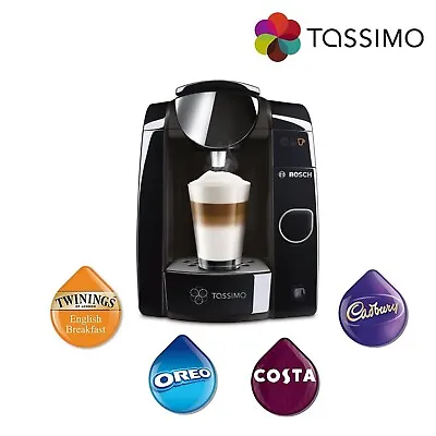 £26.49 • Buy Tassimo Joy Costa Coffee Hot Drinks Machine 1.4L 1300W Black TAS4502NGB Bosch