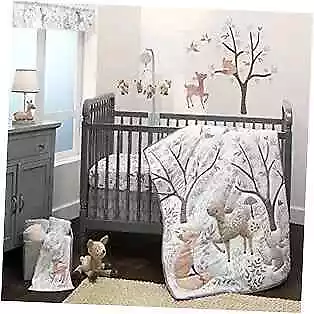  3 Piece Crib Bedding Set Deer Park Multicolor  • $78.56