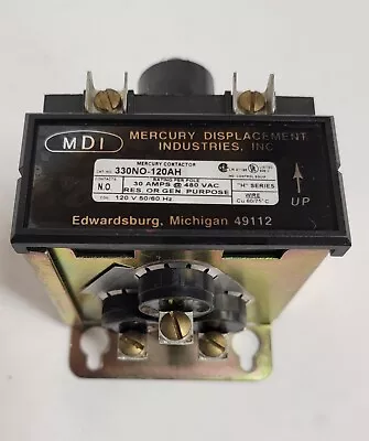 Mdi Mercury Contactor 330no-120ah. 30a 480vac 3 Pole. 120v Coil. • $129.99