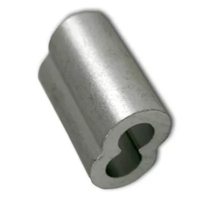 2 Aluminum Swage Sleeves For Wire Rope 1/2 . Made In USA • $5.45