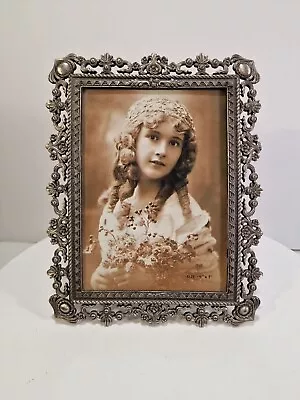 Vintage Silver Tone Picture Frame Ornate 5  X 7  In C9i • $25