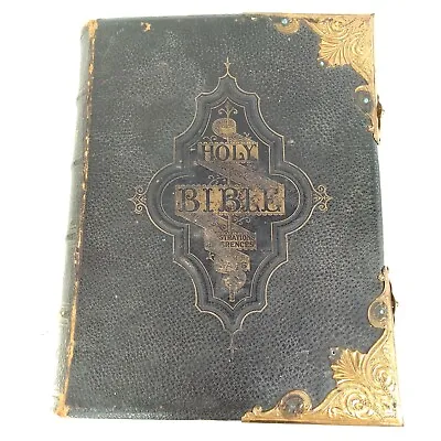 £52.01 • Buy The Illustrated National Family Bible 19th Century Rev John Eadie Antique