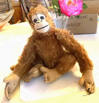 Vintage Orange Orangutang/monkey Moveable Arms Legs & Head • $19.79