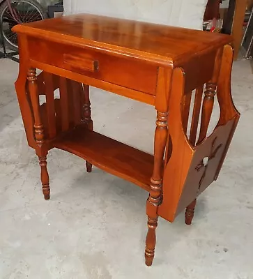 Antique Hall / Side Table With Rack Ends          Free Uk Postage • £125