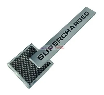 $6.98 • Buy Carbon Fiber Thin Super Turbo Charger SUPERCHARGED Engine Emblem Badge Sticker 
