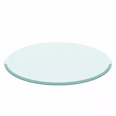 $107.07 • Buy 36  Inch Round Tempered Glass Table Top Clear Glass 1/2  Inch Thick Beveled