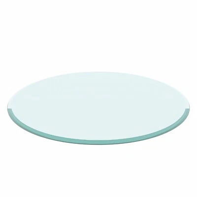 $107.07 • Buy 36  Inch Round Tempered Glass Table Top Clear Glass 1/2  Inch Thick Beveled