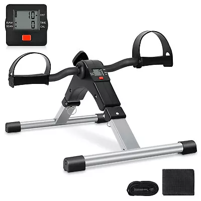 Pedal Exerciser Under Desk Mini Arm Leg Exercise Bike With LCD Screen Display • $26.99