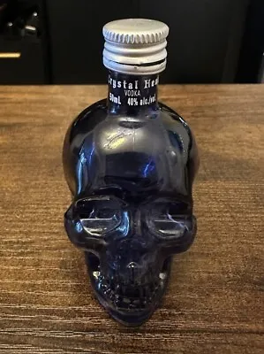 50 Ml Blue Crystal Head Vodka Dan Akroyd Skull Glass Mini Empty Bottle • $19.99