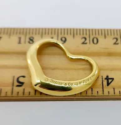 Vintage Tiffany & Co 18k Elsa Peretti Open Heart Pendant *Medium* • $479