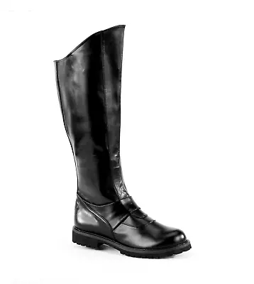 Black Batman Dark Knight Police Motorcycle Motorcade Knee Hi Costume Boots Mens • $78.95