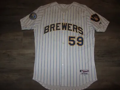Milwaukee Brewers Derrick Turnbow MLB Baseball Majestic Authentic Jersey 48 Sewn • $9.50