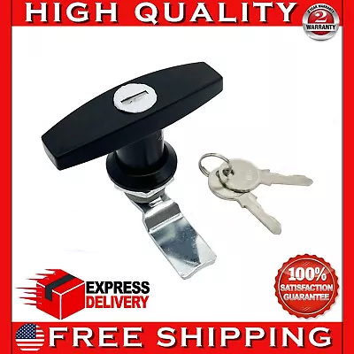 T-Handle Shell Door W/ Keys Truck Van Trailer Camper Cover Latch Cap Lock Lid RV • $11.96