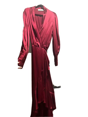 $300 • Buy Zimmerman Silk Wrap Midi Dress Size 3
