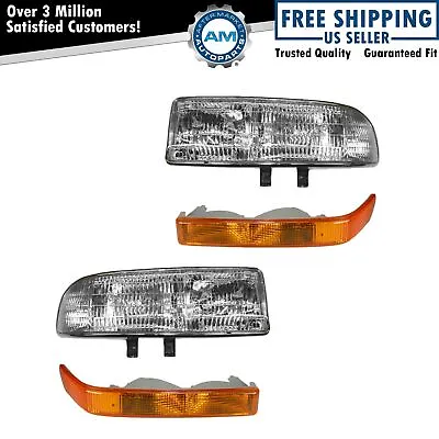 Headlight & Corner Light Kit Set Of 4 For S10 S15 Pickup Blazer Jimmy NEW • $112.84