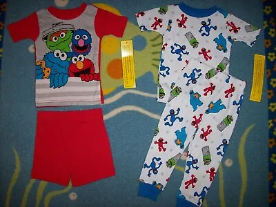 Sesame Street Pajama Set Boys 2pc Sleepwear 2T 3T 4T 5T Elmo & Company New  • $14.99