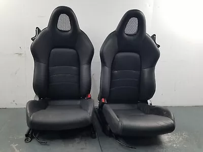 2005 Honda S2000 AP2 Black Leather Bucket Seat Set #7108 L4 • $1199.99