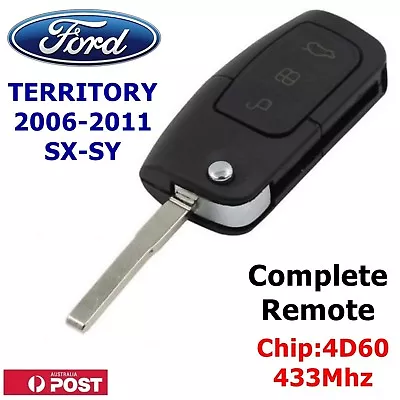 $19.95 • Buy Ford Territory Sx Sy Remote Flip Key Blank Complete Key Ready For Programming