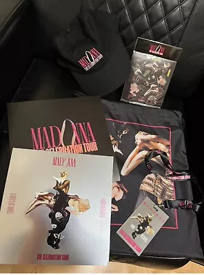 Madonna Celebration Tour VIP  Merch: Bag Cap Stickers Lanyard Litho • $199.95