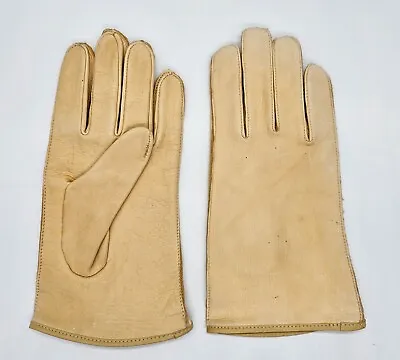 Deerskin Gloves Men’s Leather Size 9 Medium Driving Winter Beige Color Vintage • $25