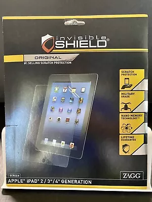 $18.88 • Buy ZAGG InvisibleSHIELD Screen For IPad 2, 3rd 4th Gen.Military Grade.New/Sealed (M