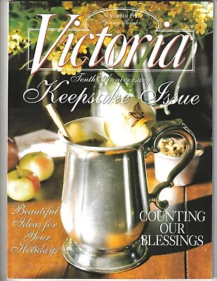 Vintage VICTORIA Magazine NOV 1997 Crafts Home & Garden Antiques Fashion • $11.48