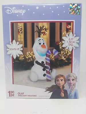 Disney Frozen OLAF 5ft Light UP Christmas Inflatable Airblown New • $29.95