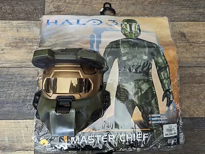 Halo Adult Standard Size Costume W/ Vacuform Mask 2008 HAS CUTS For Pockets • $60